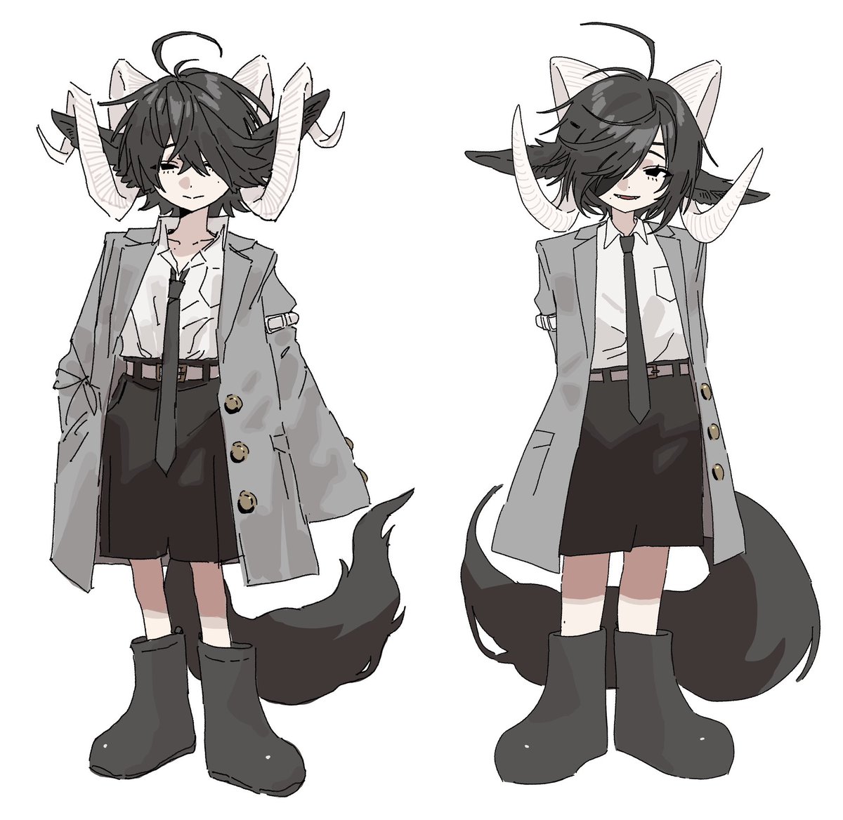 とりあえず考えてた双子の片方です