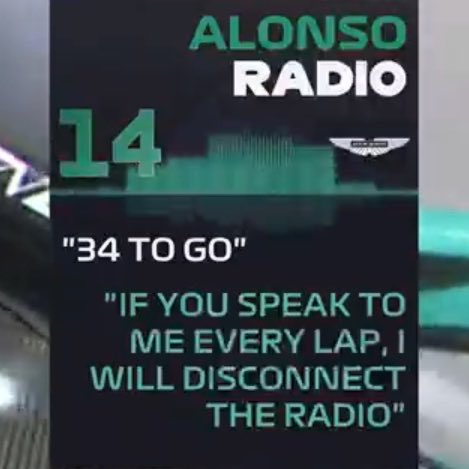 FormulaSourceIG's tweet image. From the great Alonso on the radio: &quot;If you talk to me every lap, I&apos;m going to disconnect the radio&quot; 📻😭

#F1 #SingaporeGP 🇸🇬