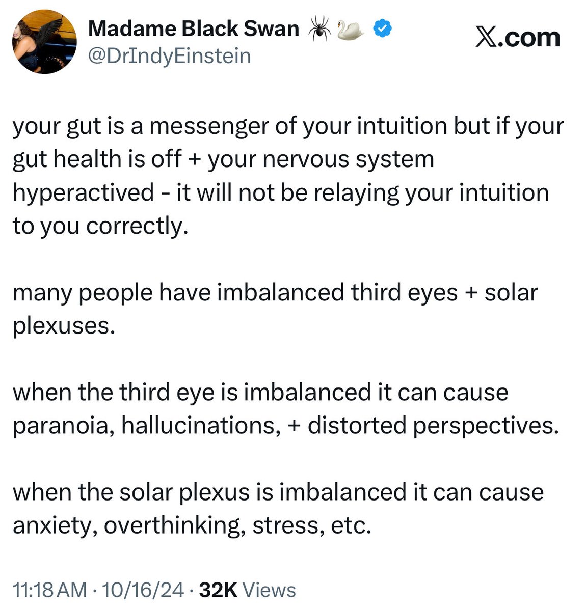 this is why follow your gut isn’t the best advice for everyone. I spoke on this.