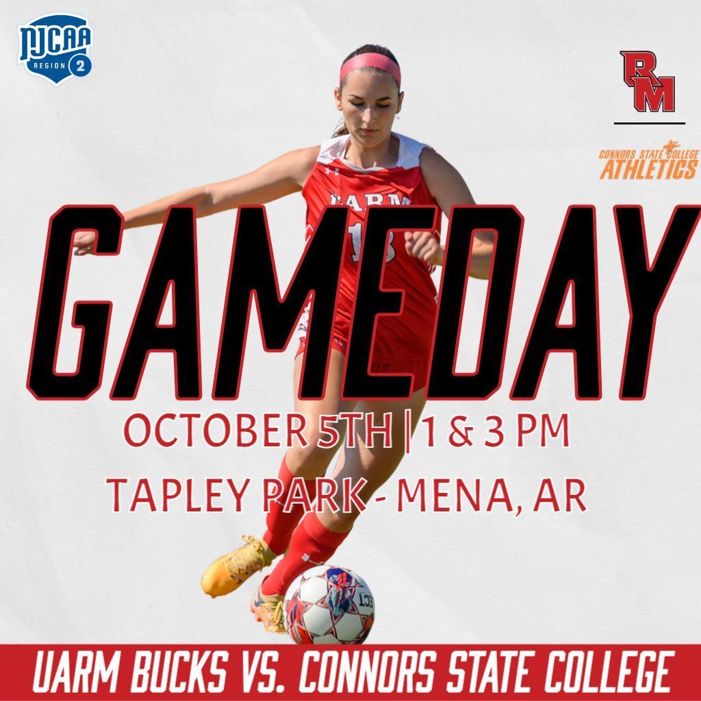 UARMBucks's tweet photo. @UARMSoccer is at HOME this afternoon for a pair of region matches against Connors State!! #DefendTheMountain 

🕐 1 pm - Men’s 
🕒 3 pm - Women’s 
📍 Tapley Park - Mena, AR
📺 https://t.co/kOSK1KEddy
📰 https://t.co/Hb3IDjI8oB https://t.co/vftc6H8HGk