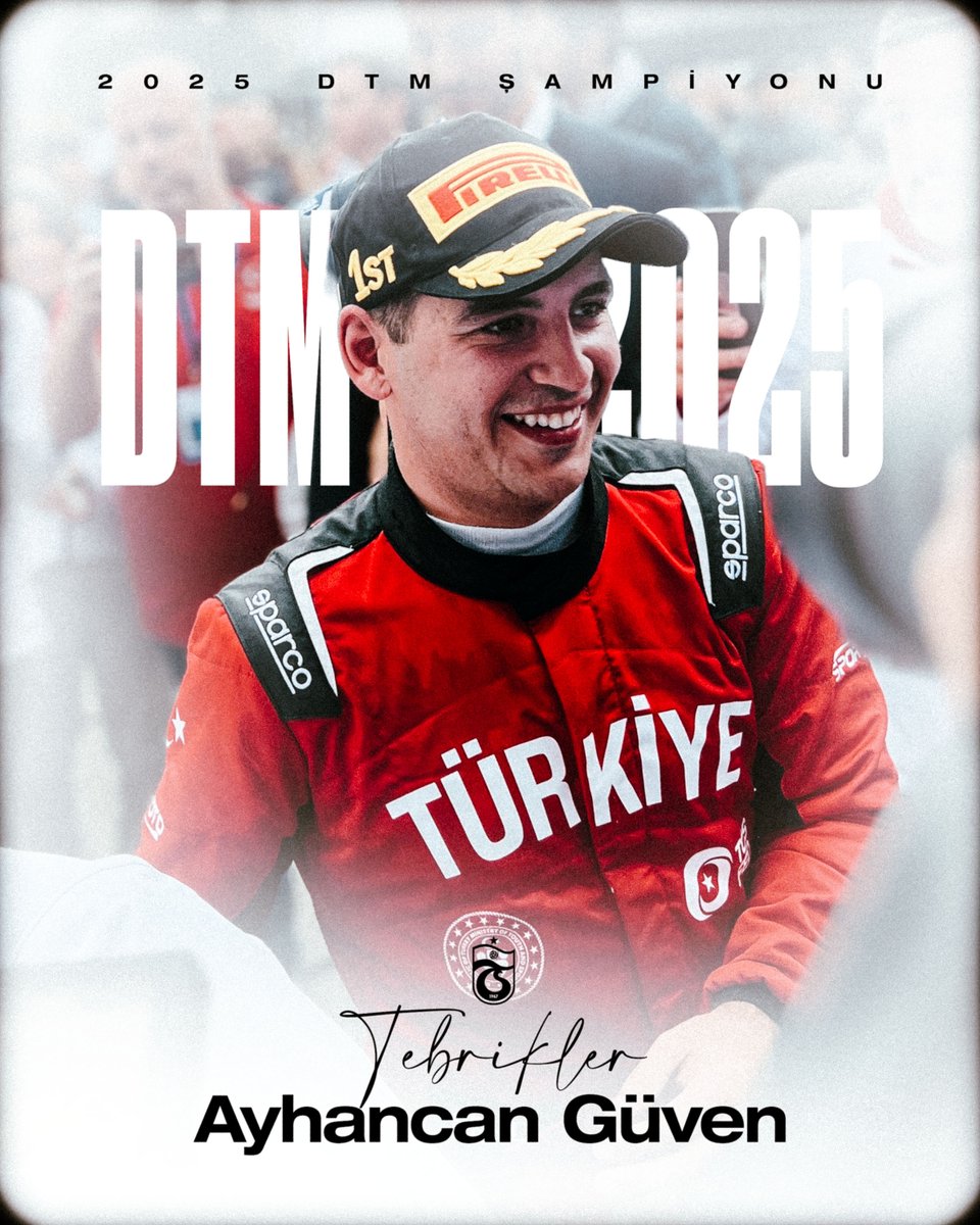 🏆 AYHANCAN GÜVEN 𝐃𝐓𝐌 𝐒̧𝐀𝐌𝐏𝐢𝐘𝐎𝐍𝐔! 

Hockenheimring’deki ikinci yarışı kazanarak DTM tarihinde şampiyonluk yaşayan ilk Türk olan Ayhancan Güven’i yürekten tebrik ediyoruz 🇹🇷