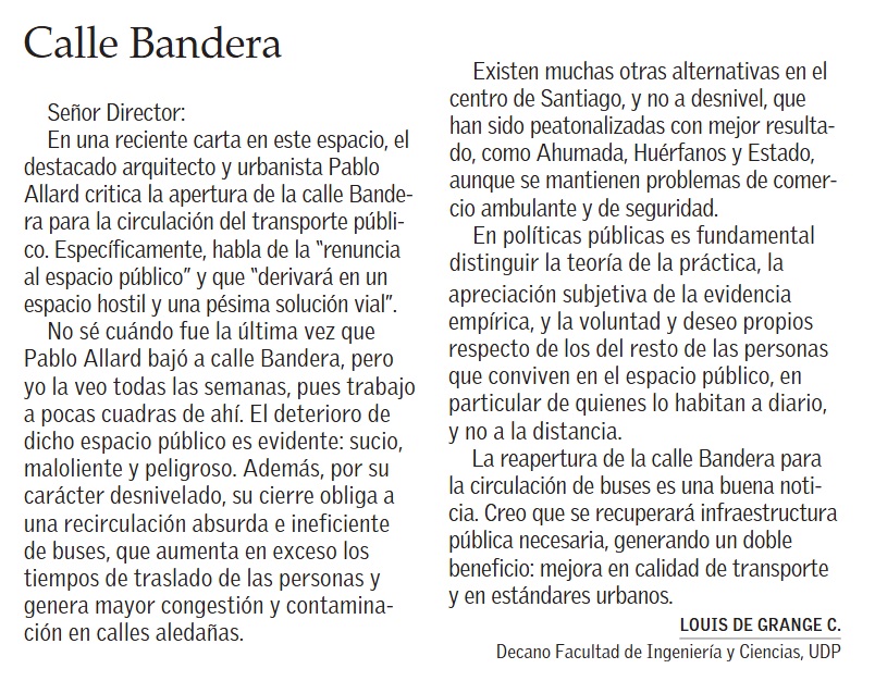 louisdegrange's tweet photo. Comparto mi respuesta a la carta de @pallards. Para Pablo, la reutilización de buses por Bandera implica un retroceso urbano que podría haberse evitado; para mí, una mejora en el transporte público y más seguridad. Visiones alternativas para un mismo problema. https://t.co/P8VrErk5wF