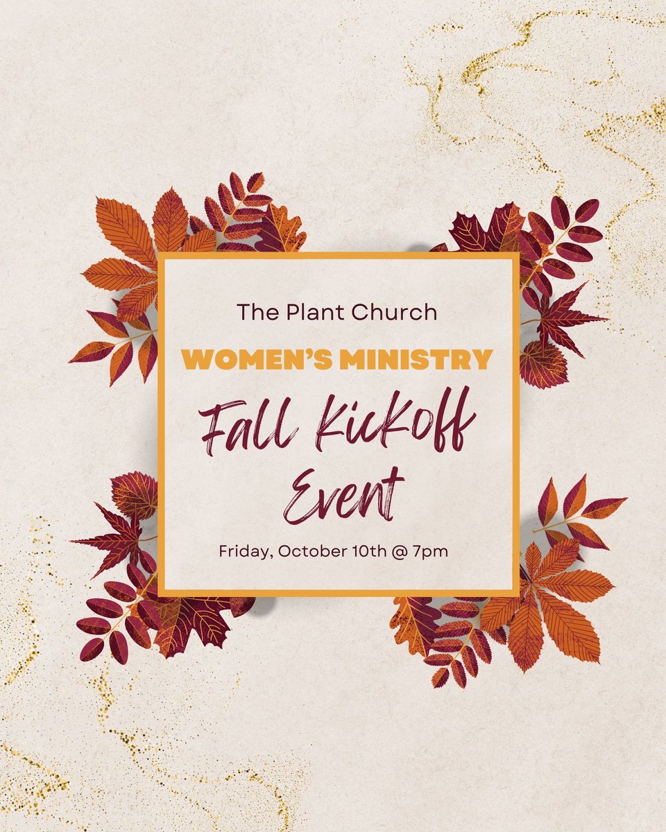 plantchurchnj's tweet image. Hey Plant Fam 👋 Your weekend plans just dropped!

Our Women’s Ministry #FallKickoff is #THISFRIDAY!

Join us for an evening of desserts, #fellowship, and a guest speaker with an uplifting message to kick off the new season 🍂

Sign up here!
🔗 tinyurl.com/yrvdzh7m