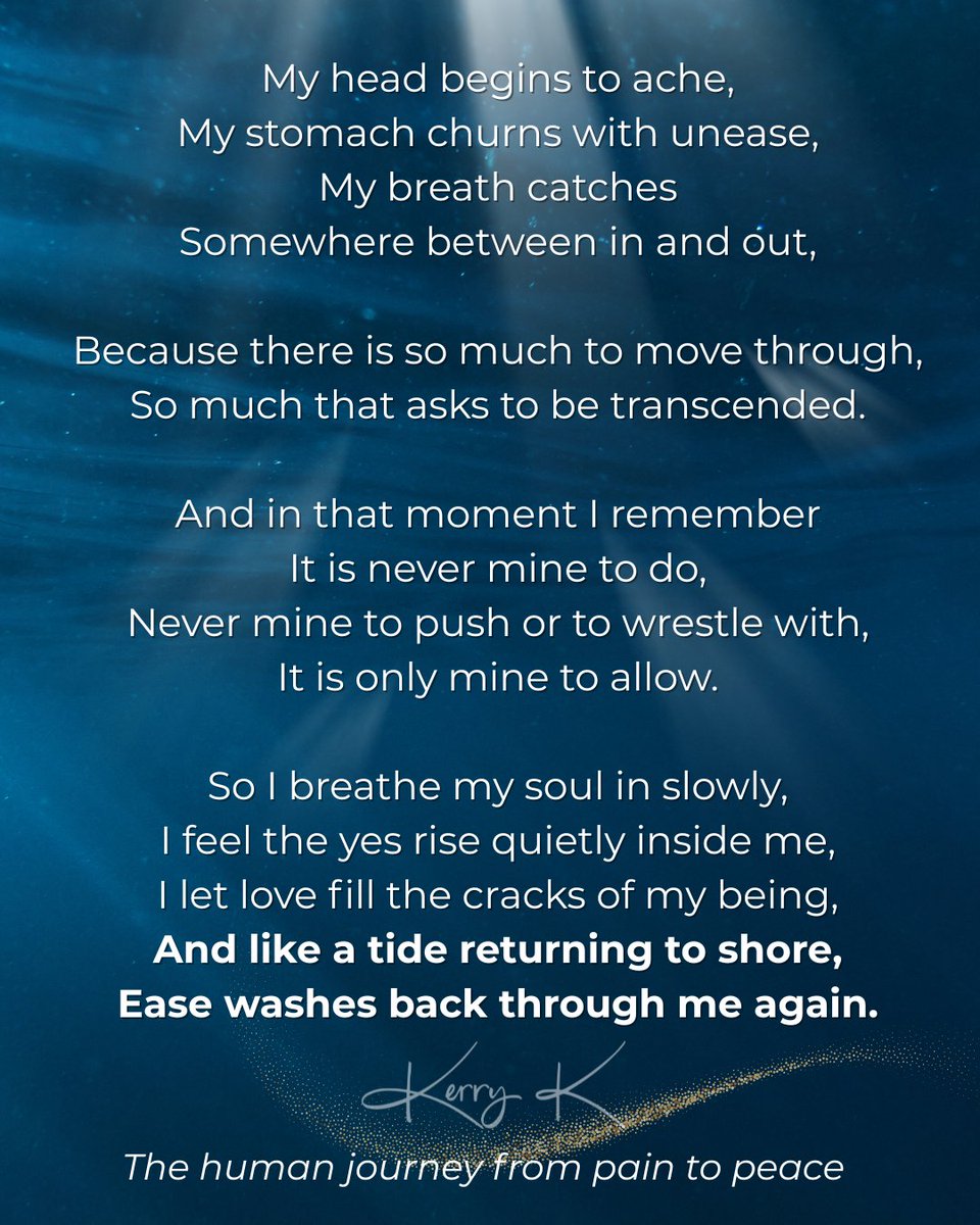 iamkerryk's tweet image. What if healing was never something to achieve.
Have you tried allowing what’s asking to be felt for you today?
#InnerPeace #InnerWork #SelfEmpower