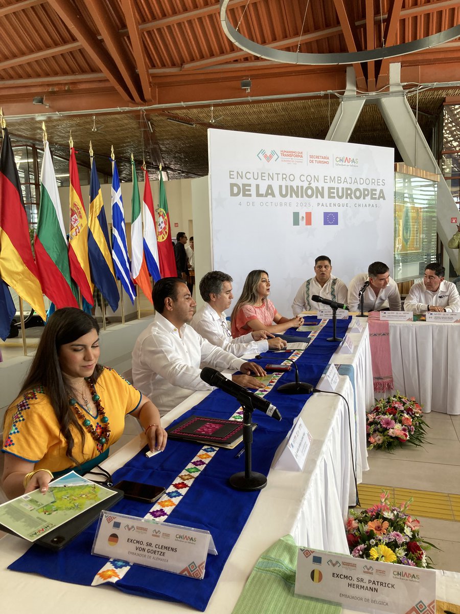 ¡Todos a bordo! Reunión con el Gobernador de Chiapas en la nueva Estación del Tren Maya de Palenque: mejoras en la seguridad y la facilidad para hacer negocios, incentivos fiscales para inversionistas, e interconexión con el Corredor Transoceánico y con los países del SICA🇲🇽🇧🇪🤝