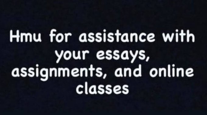 HelperHomework4's tweet image. Quality grades guaranteed for;
Anatomy
Chemistry
Physics
Calculus due
Statistics
Powerpoint
Assignments
Homework
Essay due
Essay pay
Case study
Research
Proposal
Geometry
Psychology
Accounting
Essay due
Paper pay
Calculus 1&2
Chemistry