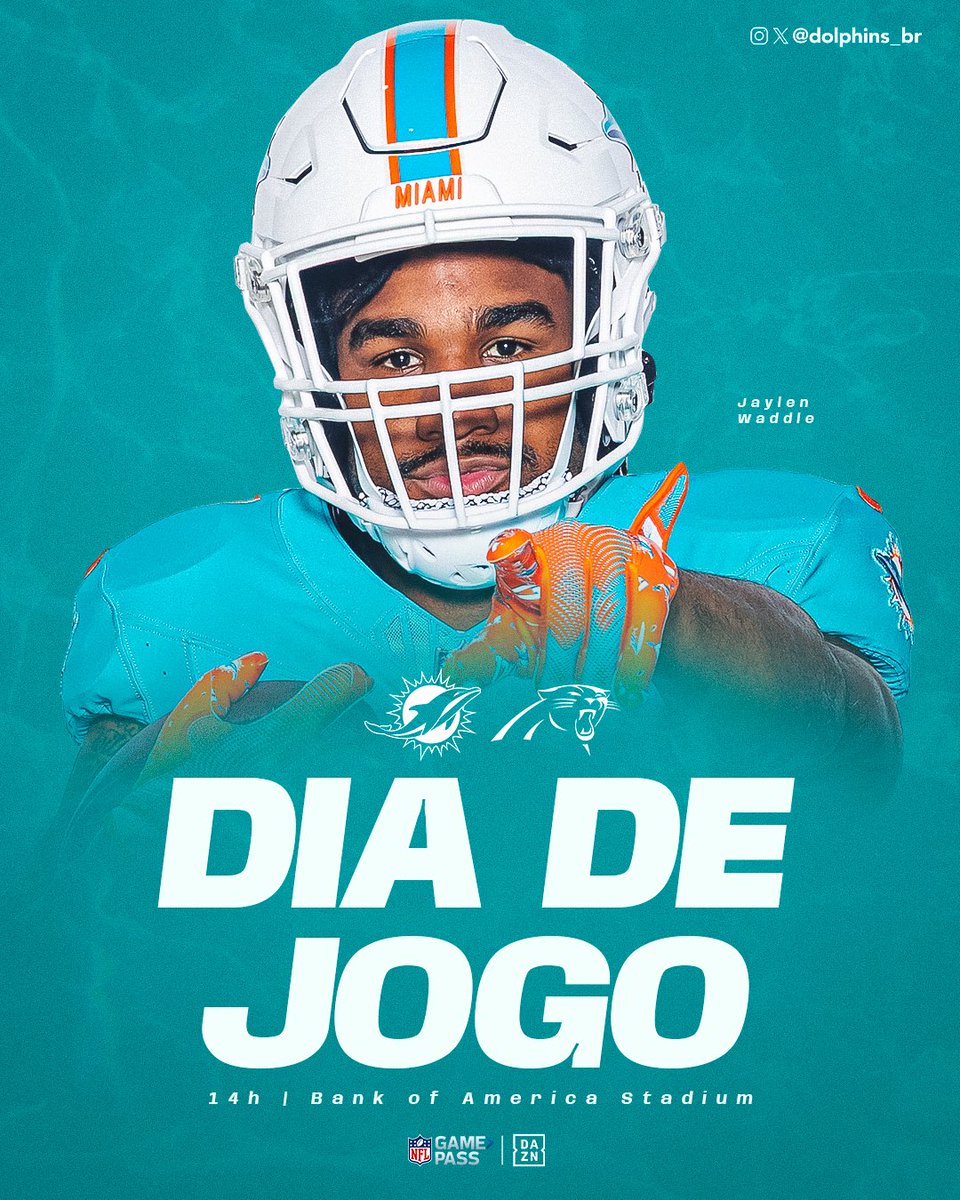 HOJE JOGA O SEU MIAMI DOLPHINS!

VAMOS, MIAMI! 🐬