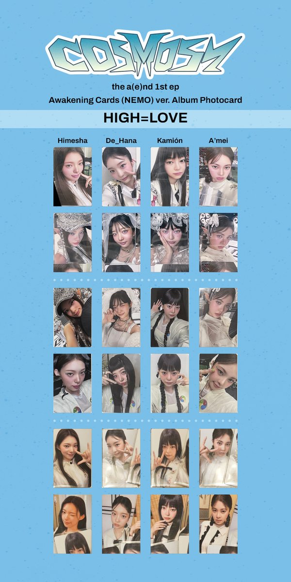 Cosmosy the a(e)nd photocard template (2/2) Awakening Cards (NEMO