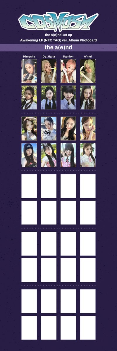 Cosmosy the a(e)nd photocard template (2/2) Awakening Cards (NEMO