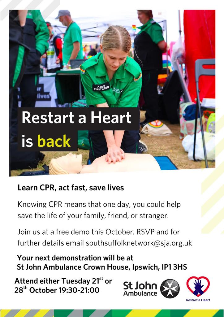 St John Ambulance Suffolk tweet media