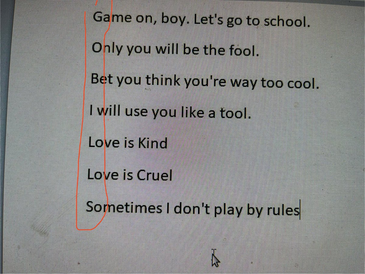 KevinBuffalo's tweet image. I think I found a hidden message in these Taylor Swift lyrics.