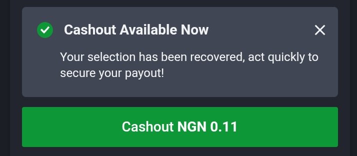 When it reaches your turn, no cash-out.