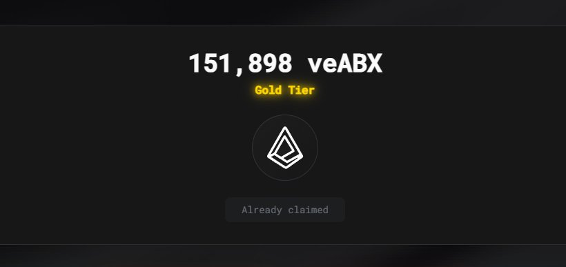 My $veABX allocation here, I'm super excited!