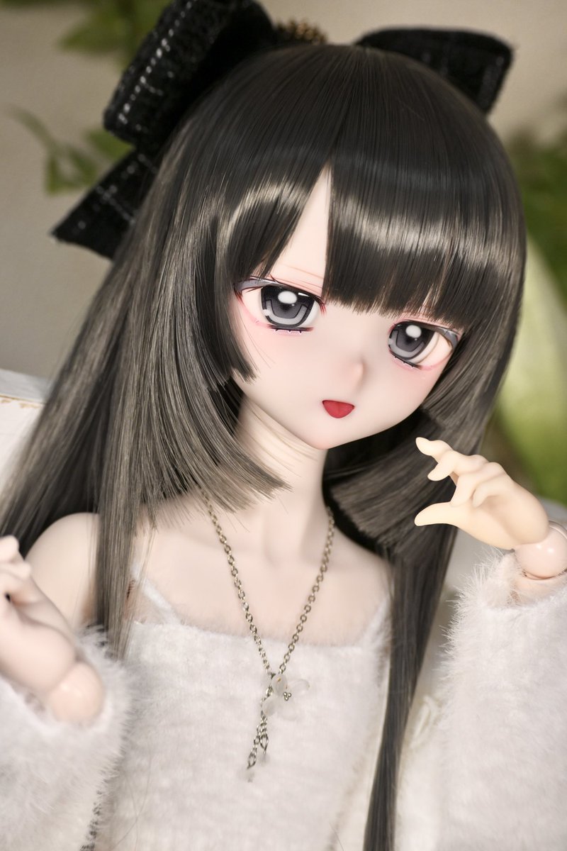 Ope_DOLL's tweet image. 次おうち探しする10番ちゃんです❕🩶

口内パーツが2種類「舌出し」「歯」 付きます！
アイライン部分はグレーになっていて、大人っぽさ漂う子になりました🥂

歯が見える方は少し怒っている雰囲気にも見えて、表情の見え方が人によって違いそうですね💬

 #おぺちゃんこ