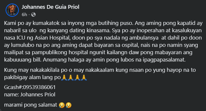 RT 🙏

The woman in this incident is in critical condition and the family needs help paying for the hospital costs so they can transfer her to a more affordable public hospital

If anyone can donate to their GCash to help out: 09539386061