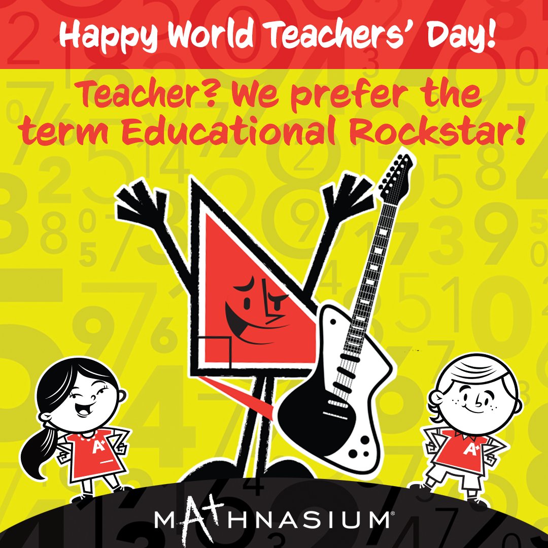 🍎✨ Today is World Teachers’ Day! ✨🍎

Here’s to all the educational rockstars who inspire curiosity, build confidence, and shape bright futures every single day. 💖📚✏️ Your dedication makes a lasting impact, and today we celebrate YOU! 🌟

#Mathnasium #WorldTeachersDay