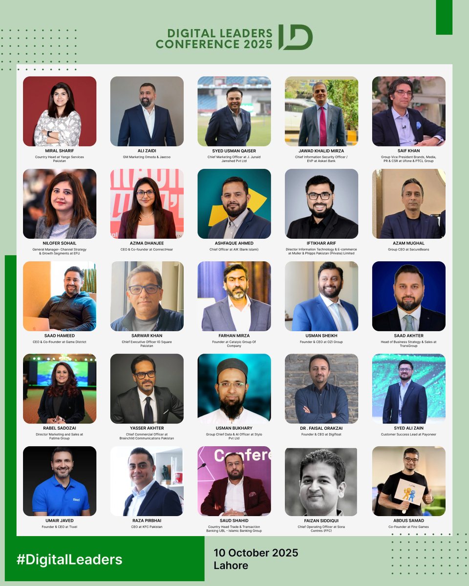 fof_lahore's tweet image. We’re thrilled to join as a Community Partner for #DigitalLeadersConference 2025, a full-day event uniting Pakistan’s brightest innovators &amp;amp; digital leaders!

📅 Oct 10 | Lahore
👉 tinyurl.com/9adj8947

🔗 digileaders.pk/conference

@DigiLeadersPk #DigiLeaders #DigitalLeaders