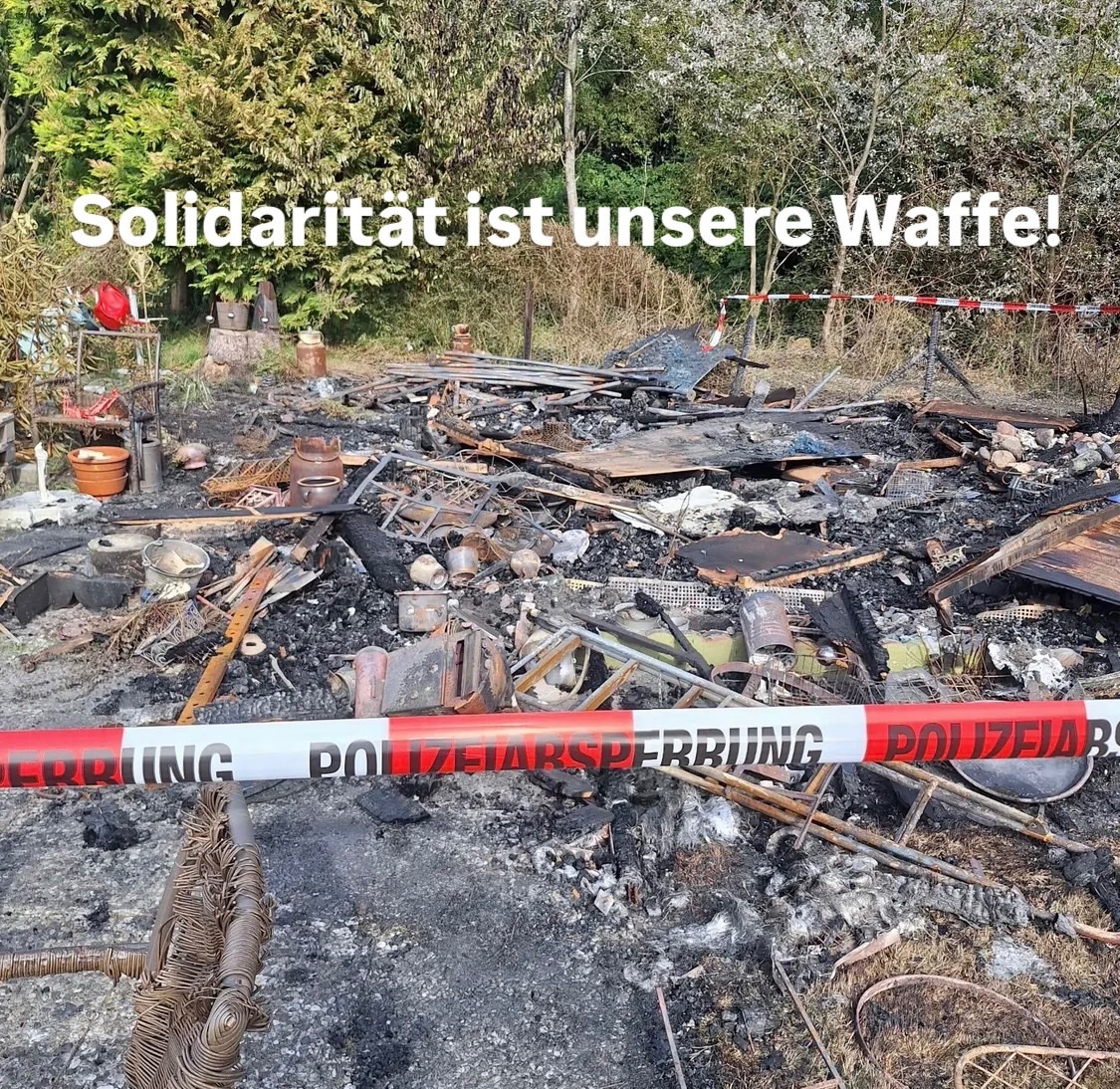 Nach Brandanschlag in Elmshorn im Kreis Pinneberg sammeln die Genoss*innen Geld für den Wiederaufbau und die zerstörte Technik. 

goodcrowd.org/solidaritaet-b… 

#Solidarität #NoNazis #Hamburg #Pinneberg #Elmshorn #rechteGewalt
