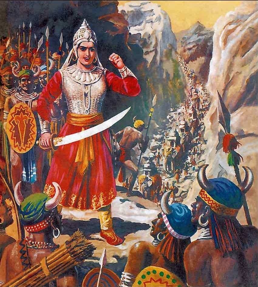 My humble tributes to #RaniDurgavati the great valiant warrior of #Gond Empire of Garha-Katanga descendant of the Chandela dynasty, who sacrificed her life for the protection of the pride &amp; honour of our country...

#Rani #Durgavati #ராணி #துர்காவதி  #ராணி_துர்காவதி