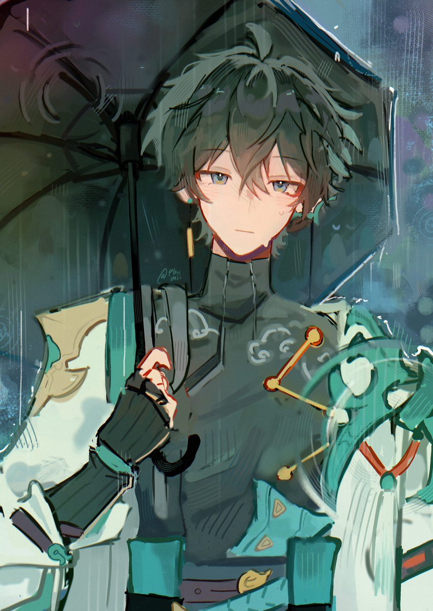 phumiixo's tweet image. Rainy Night 1/2
#danheng #HonkaiStarRail #hsr #art #illustration #丹恒