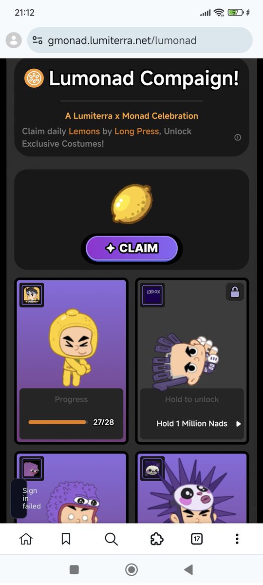 mridhoalmunadi1's tweet photo. just need 1 more lemon to unlock Skin
@monad @LumiterraGame
#indonads #monad #lumitera https://t.co/gvHoguPHpF