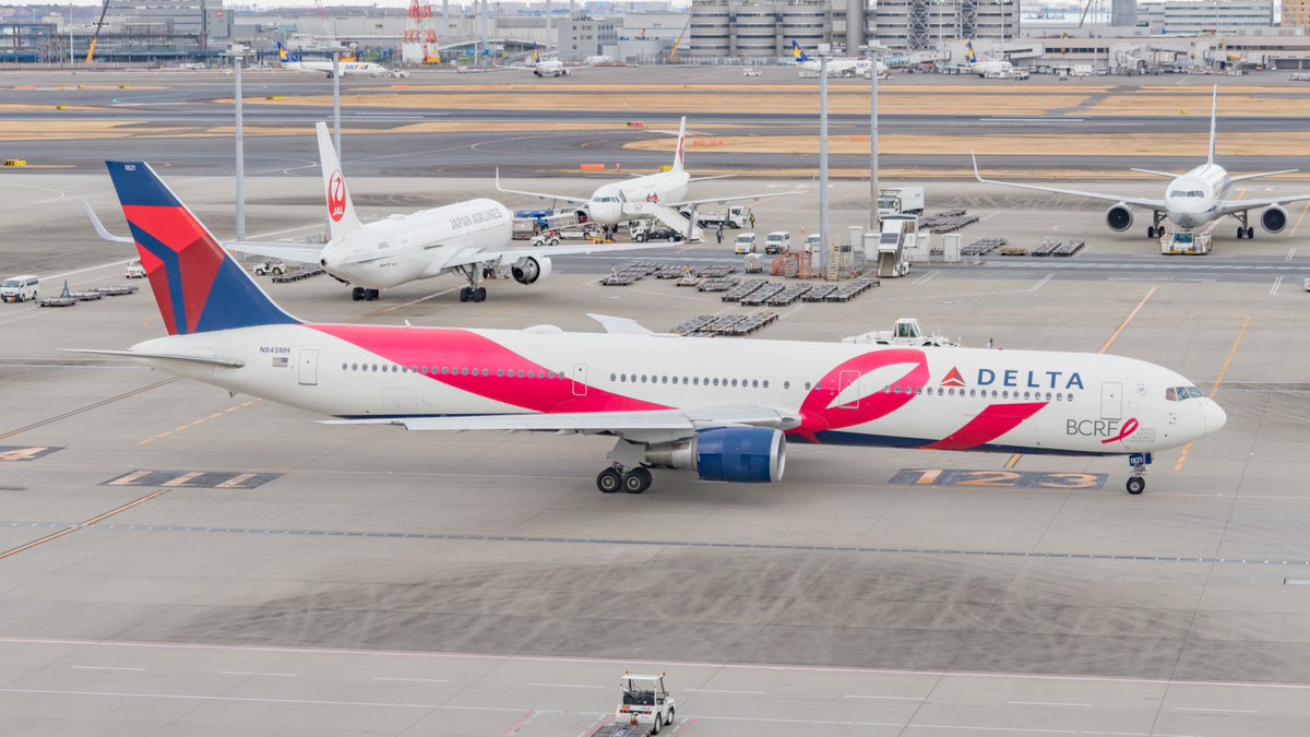 kura7sweet's tweet image. 2025年に成田・羽田で遭遇したレア機を小出しにしてみます。

2025 rare-plane shots in NRT(RJAA)/HND(RJTT)

Delta Airlines / Boeing 767-432ER
N843MH / 04 JAN 2025
N844MH / 26 JAN 2025
N845MH / 18 FEB 2025

中国・広州での整備途上に羽田にテクランしたデルタB764。

#HND #RJTT