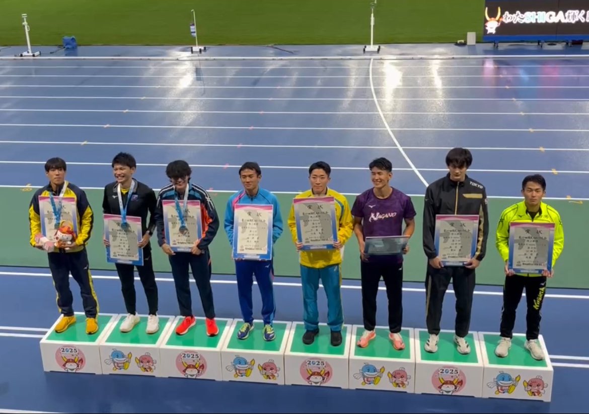 #滋賀国スポ　
青年男子400mH決勝
5位49秒70
言霊って怖いですね…。
悔しい4年連続入賞。
応援ありがとうございました🙇
