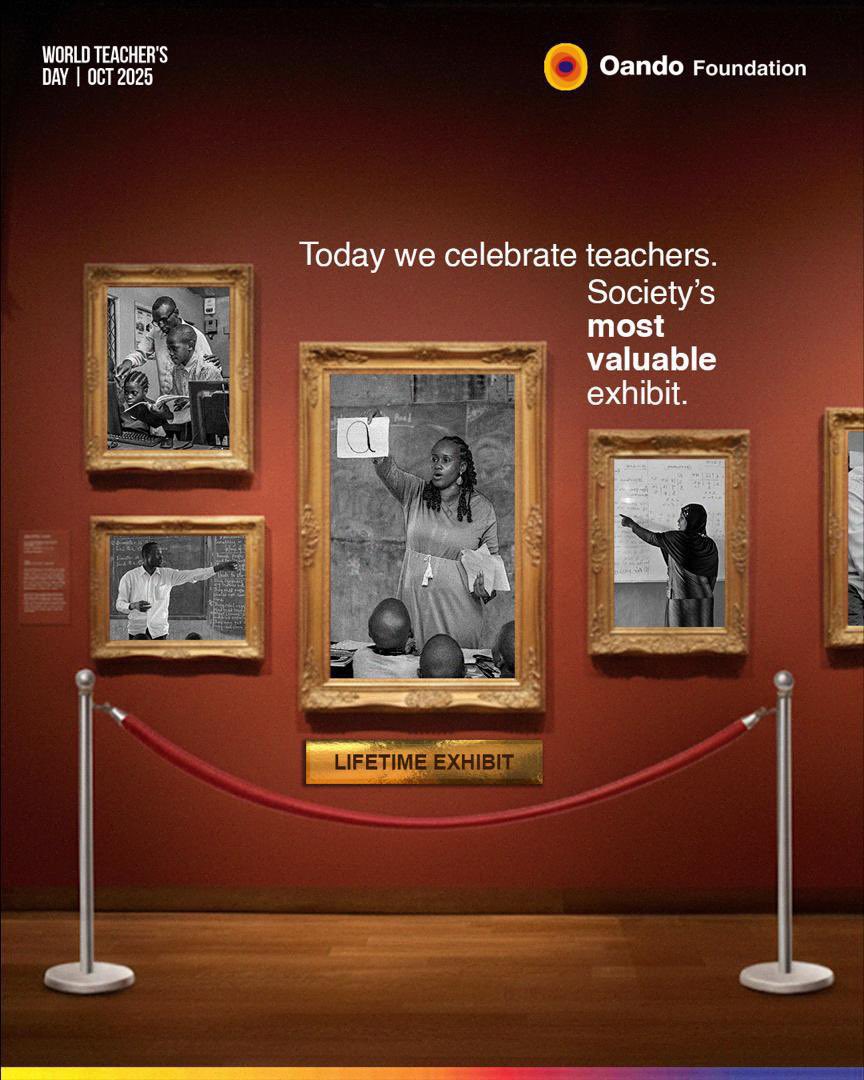On World Teachers’ Day, we celebrate educators whose collective strength is shaping the future of learning.
 
At Oando Foundation, 4,631 teachers have been trained in structured pedagogy and learning instruction for improved student performance. In addition, teachers are