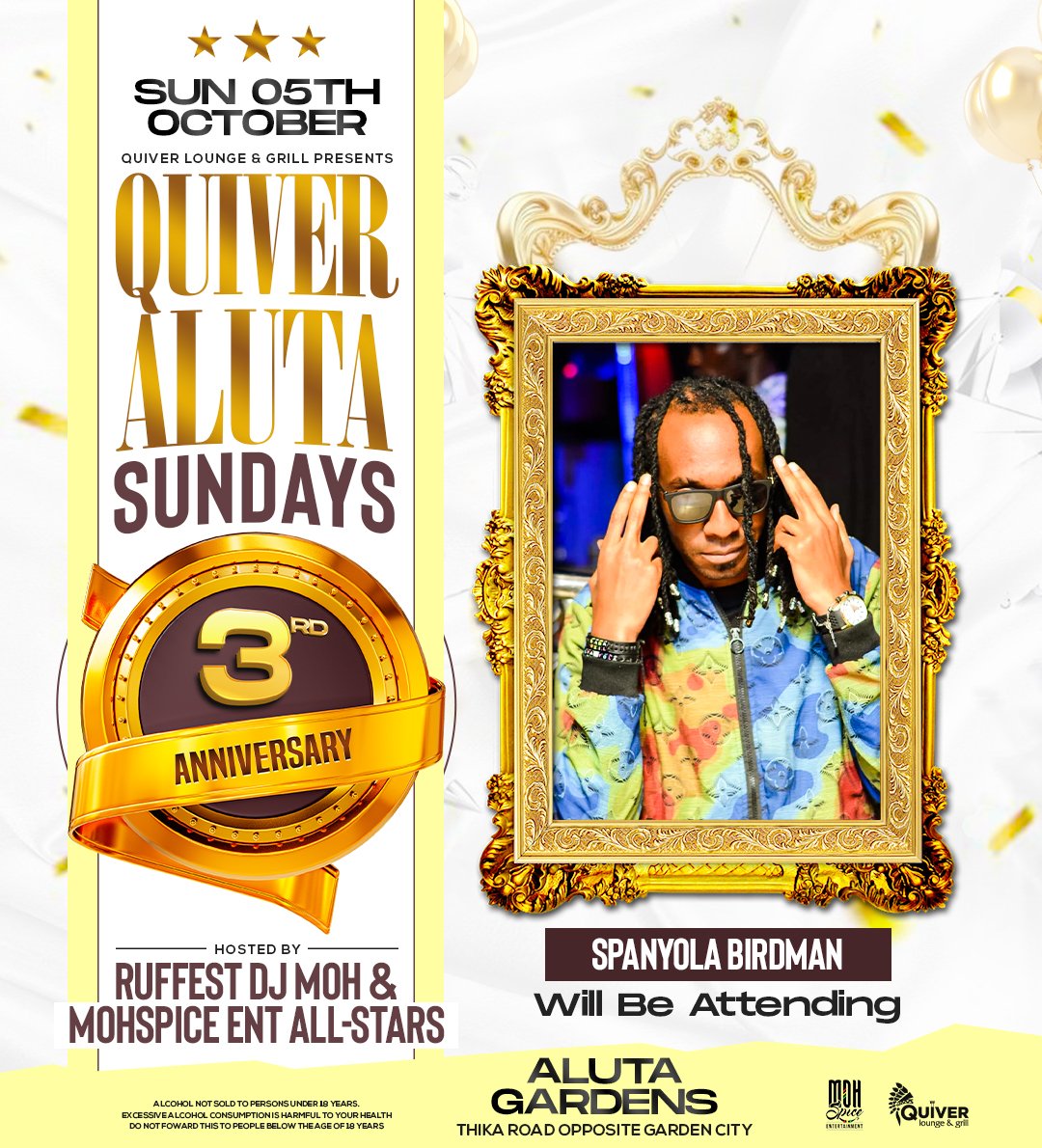 NI LEO @mohspiceent 3rd ANNIVERSARY &amp; IT'S GOING DOWN INSIDE @alutagardenbyquiver 🔥🔥🔥 BIG UP <a href="/ruffestdjmoh/">DeejayMohTheRuffest</a> FOR THIS FAR KEEP SHINING BREDDA .. OF COURSE I @spanyola_birdman_dj_mc WILL BE THERE