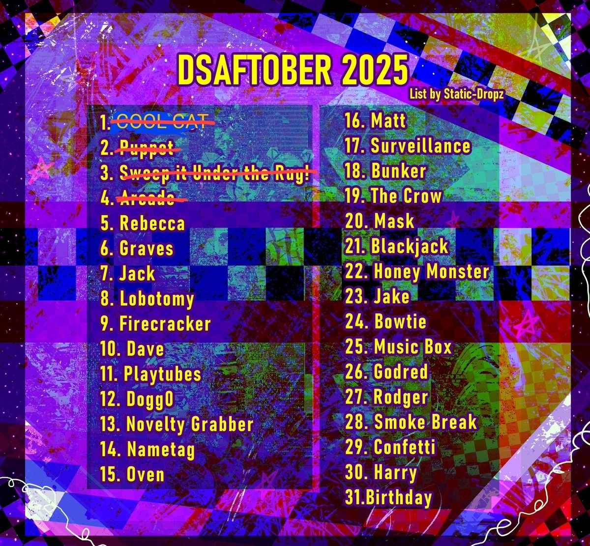 Carla_1664's tweet photo. heh sorry i was busy doing stuff (playing pokemon) 

#dsaf #dsaftober #arcade https://t.co/zFqSFlWql9