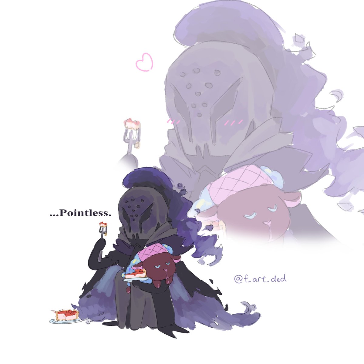f_art_ded's tweet photo. They're just a lil guy 💜 (first time drawing him uhh)
#silentsaltcookie https://t.co/rjboXWtB9v