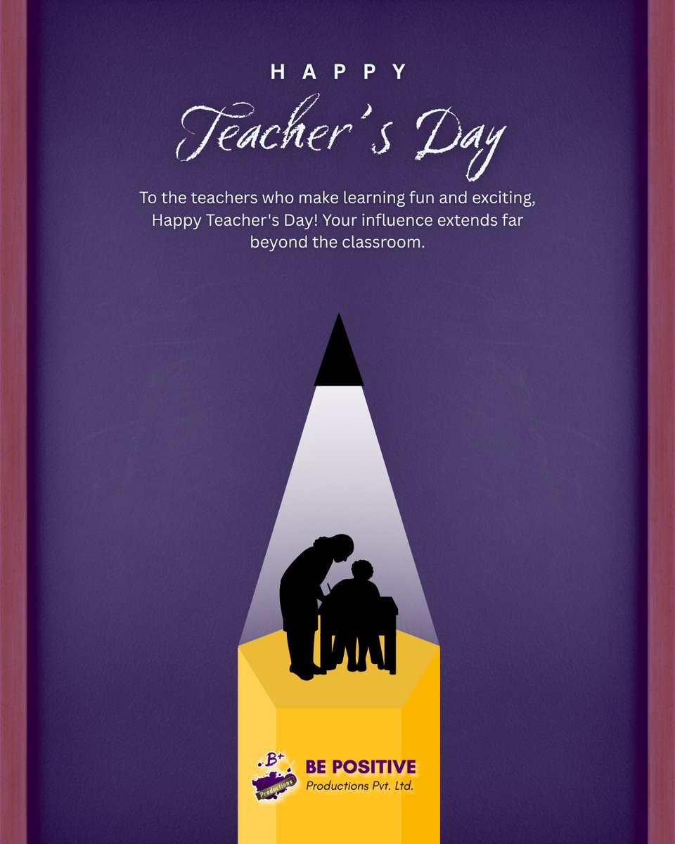 BePositiveProds's tweet image. Happy Teachers’ Day! 🌸

From our education-focused initiatives like SLIP’20, REP’18, Rahnuma-e-Shafqat, and Teachers’ Training Programs, we continue to honor the spirit of teaching and learning that drives progress and empowerment. 
#TeachersDay  #UNSDG4  #BePositiveProductions