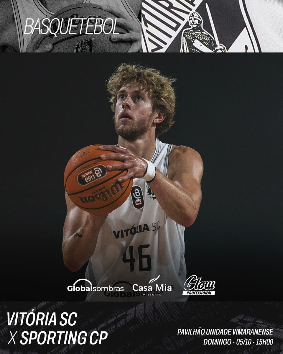 A primeira jornada do resto da nossa época 🫶 Passa uma tarde à Vitória no Pavilhão Unidade Vimaranense! 

👉 Aparece ao Pavilhão a partir das 13h30, assiste ao jogo de basquetebol, desafia um atleta de eSports para um videojogo e fica para a apresentação do voleibol! Junta-te a