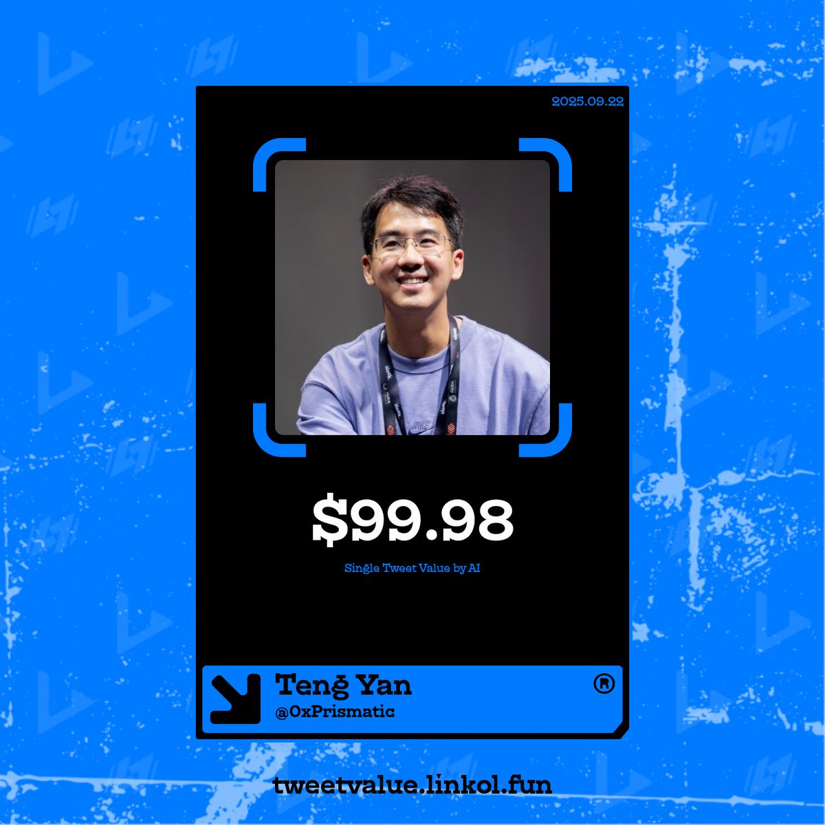 49_fall's tweet photo. 💸 Earn from one tweet. With Tweet Value Checker by Linkol. https://t.co/3j5C8zMmbU @linkol_ai @POV_you_held @0xPrismatic #KOL https://t.co/XJumTfpDih