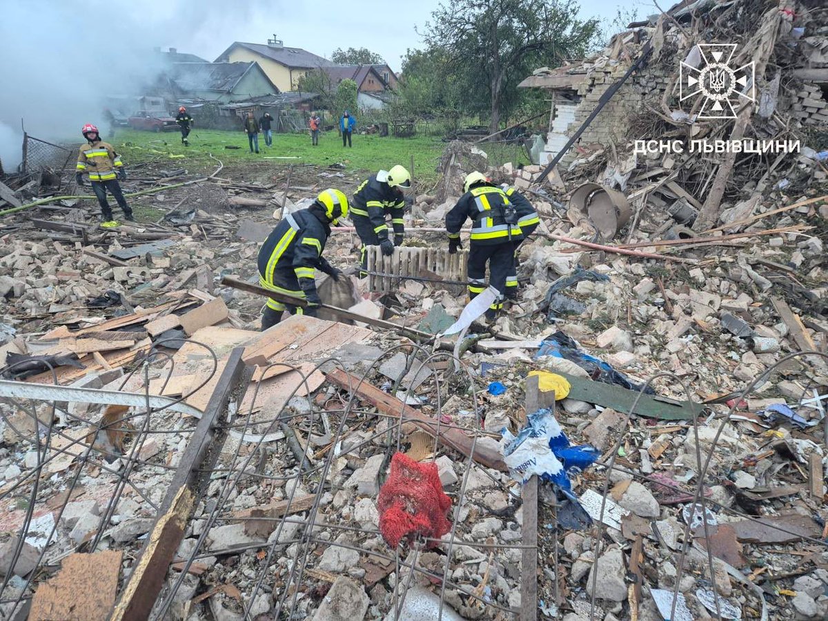 Lviv Oblast. A home lies in ruins, destroyed to the ground. Inside, a family of four lost their lives — among them, a 15-year-old girl. This is what russia brings to Ukraine.