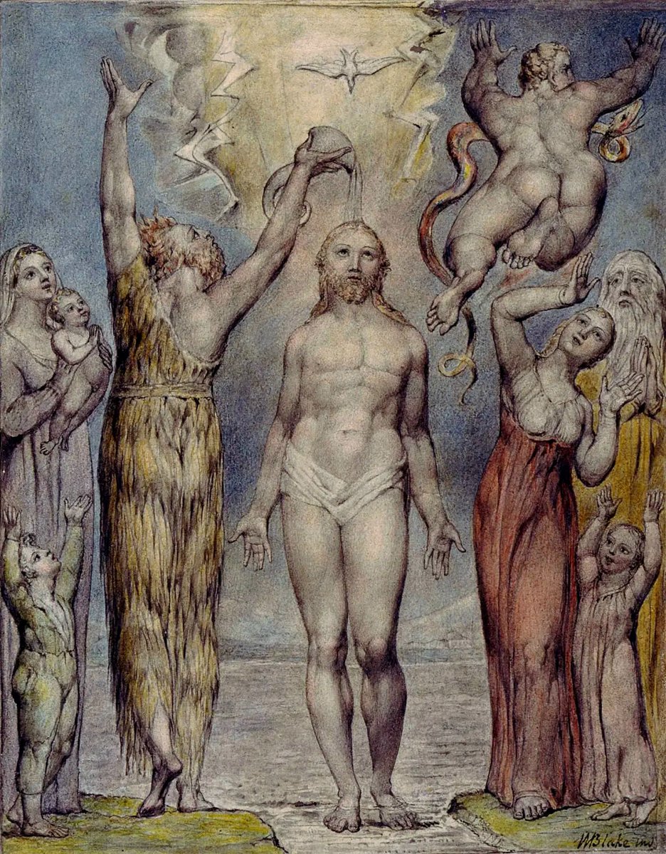 solas_na_greine's tweet photo. William Blake, The Baptism Of Jesus, c.1820 https://t.co/sQ4k6UJaQA
