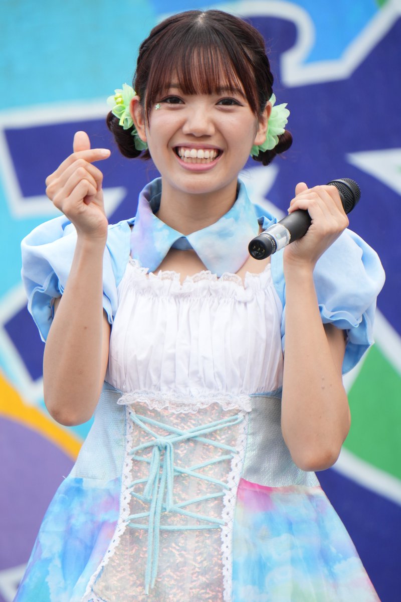 miyabicchi_16's tweet image. 杏菜🌸🍒💚いい笑顔や🍒💚🥰😍🫰
#桜井杏菜🌸🍒💚　
#川崎純情小町☆　
#KAWASAKI大交流祭