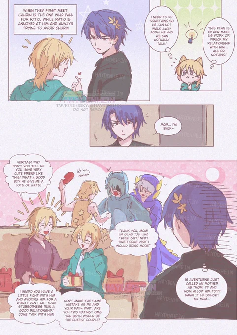 mama kaveh 100/100 approve. churin is his favourite daughter-in-law. 
