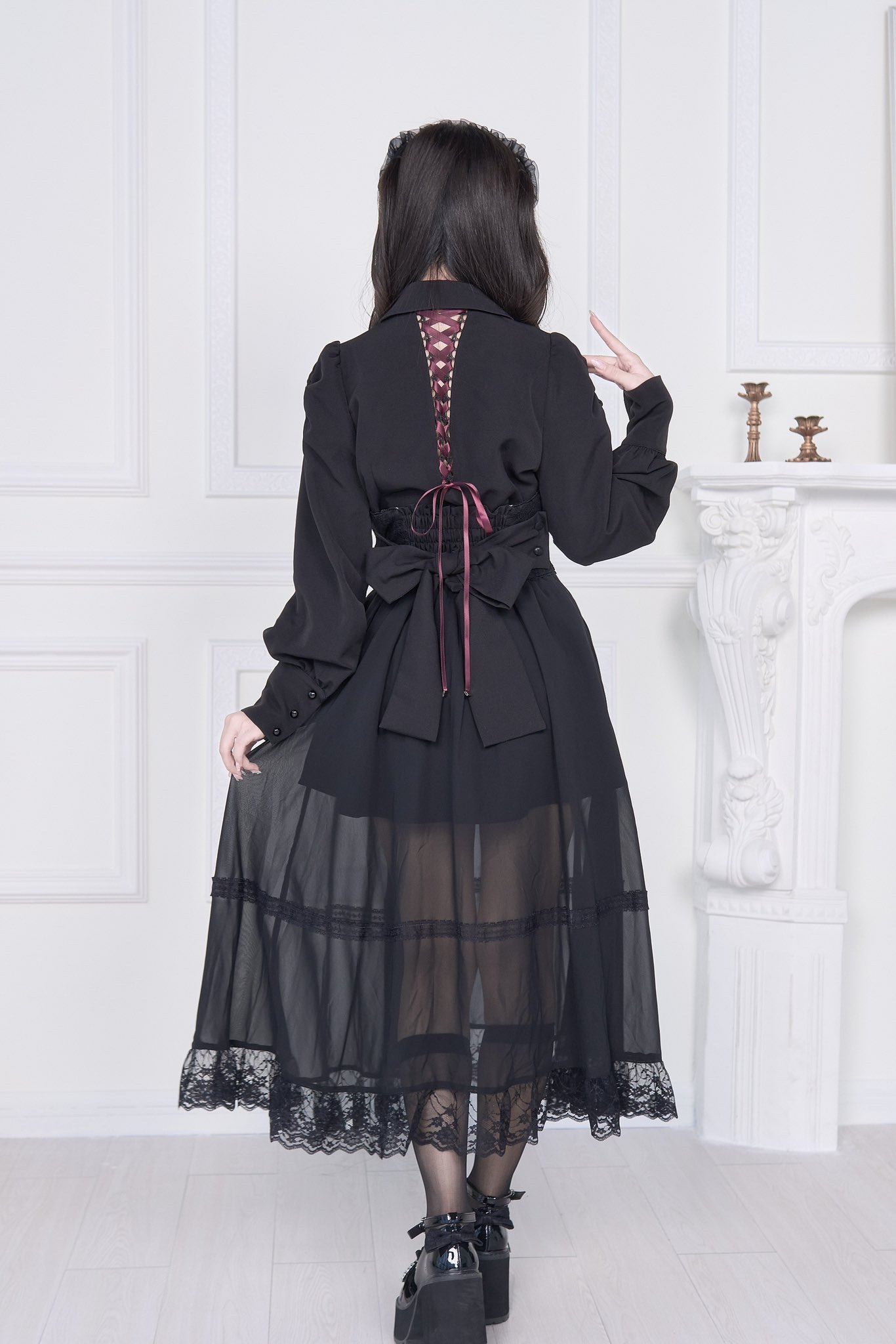 【値下げ】新品未使用タグ付コムデギャルソン刺繍入りレースロングスカート S shinz-25smssk02_c.jpg?crop=