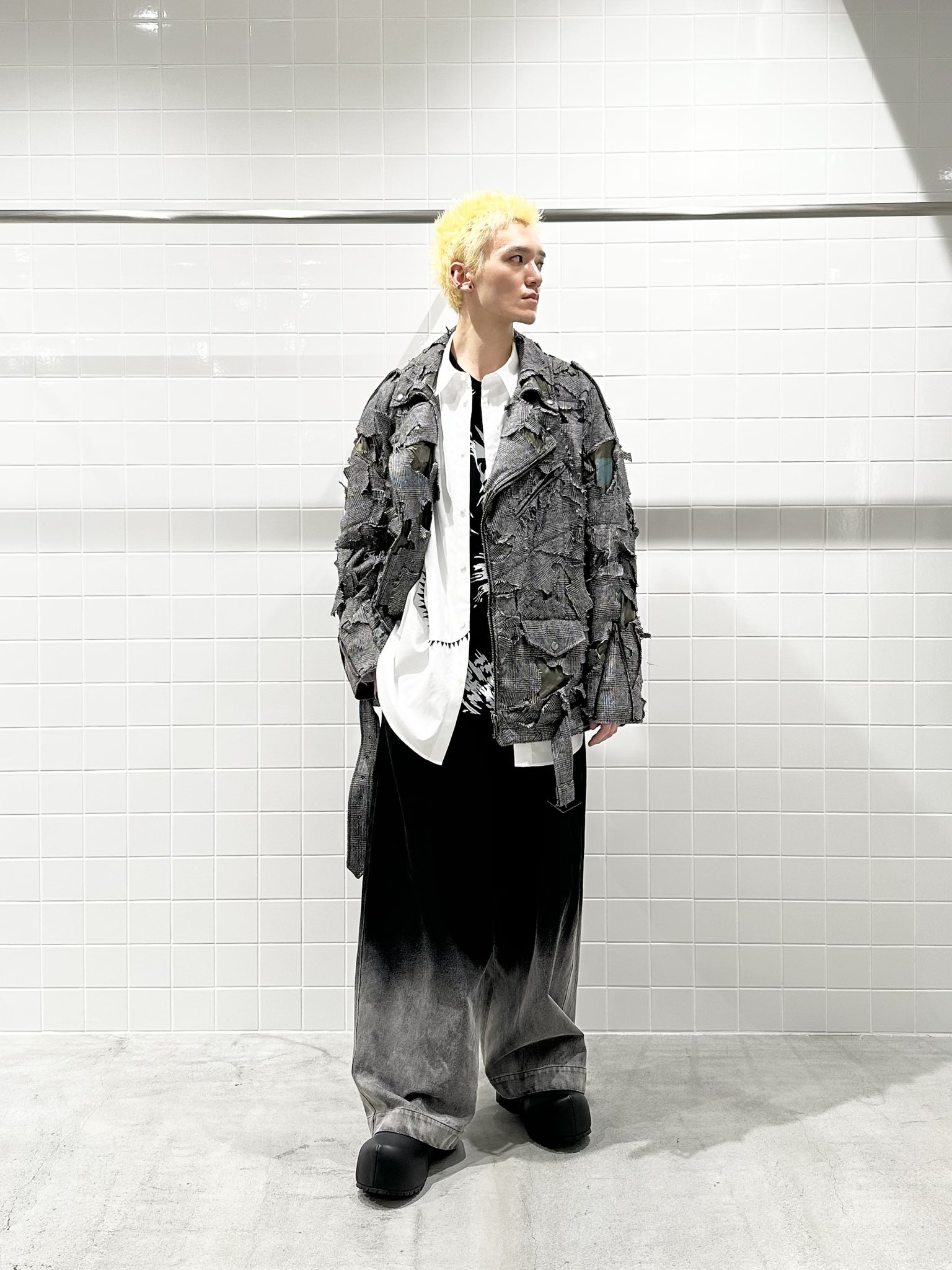 グラウンドワイ T/Wギャバジンクロークドッキングジャケット STAFF STYLING｜THE SHOP YOHJI YAMAMOTO