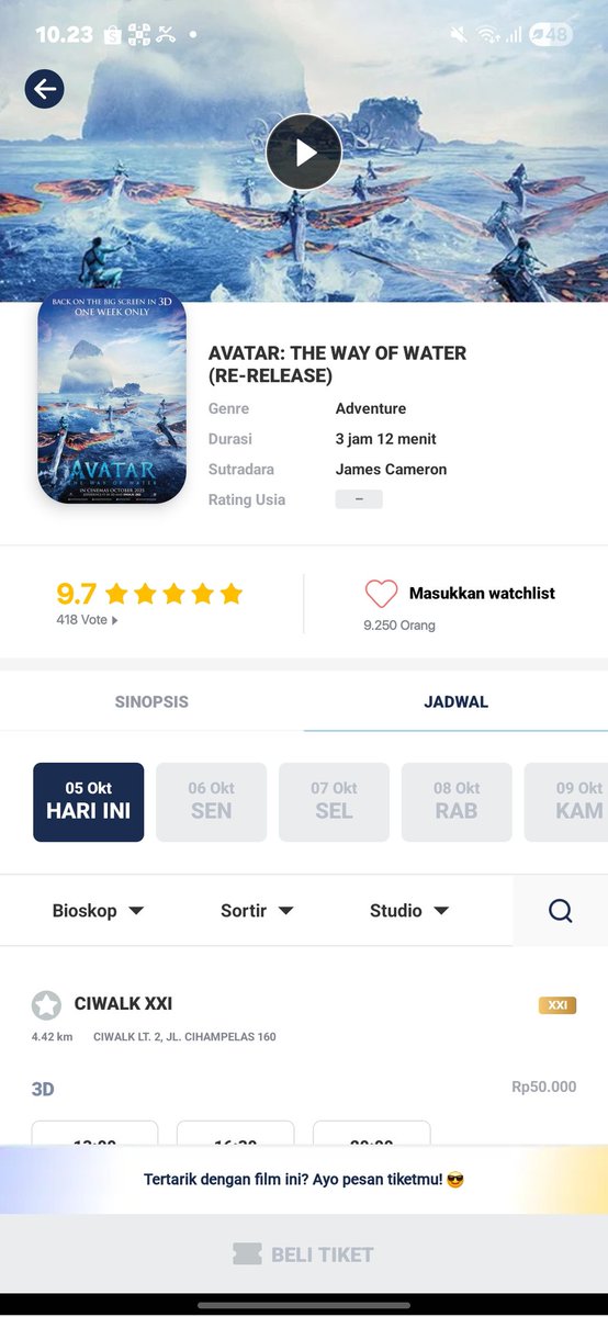 flauthiet's tweet photo. @tanyakanrl mau ajak si dia nonton🤭🤭 https://t.co/F53vSdJ3jF