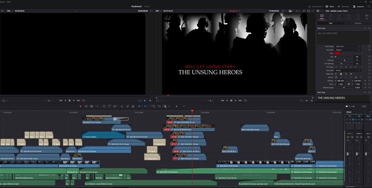 The pieces are slowly coming together! 🎞️📽️

Hell let loose story THE UNSUNG HEROES ✨