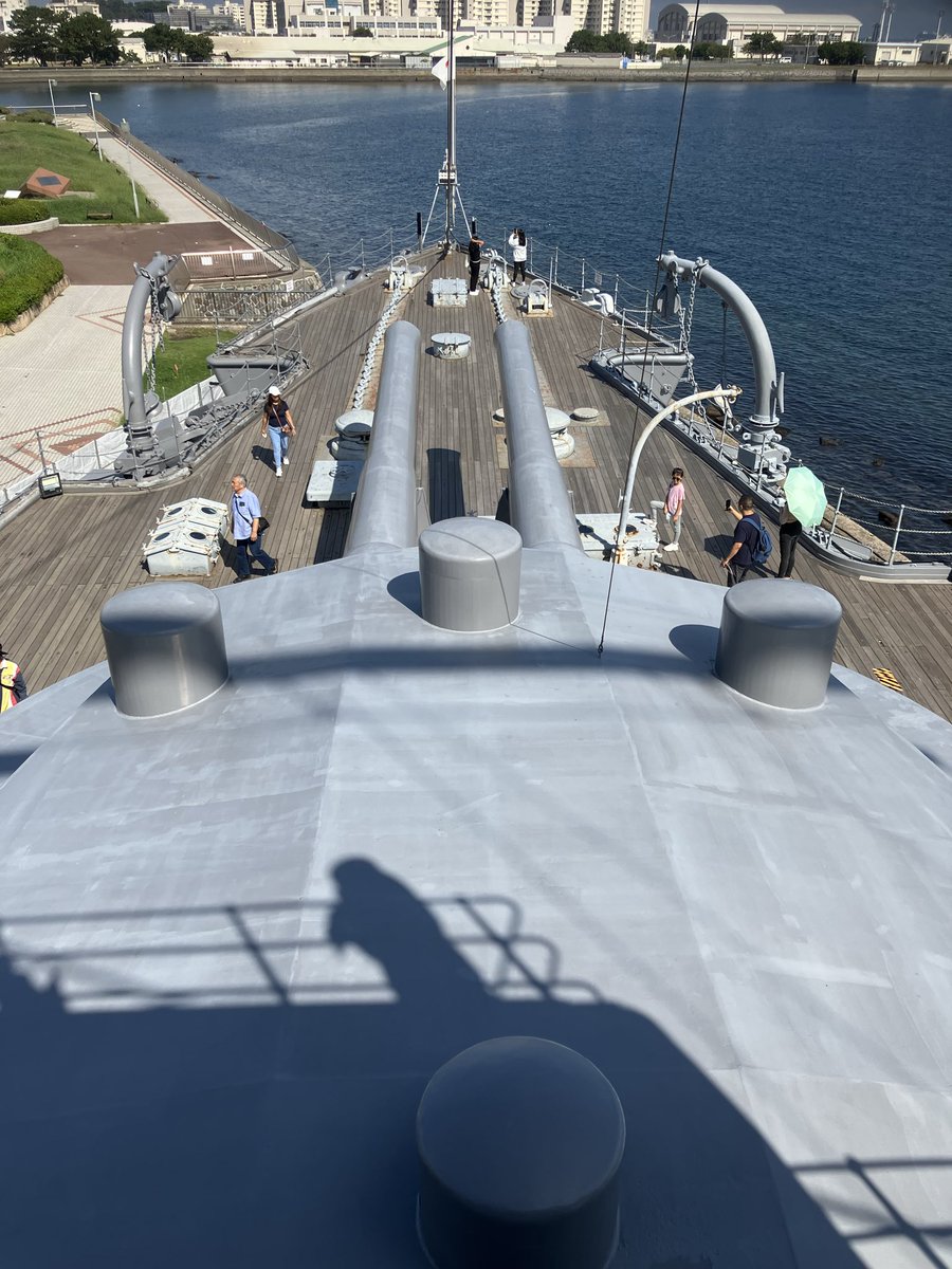 FleetOfOceans's tweet photo. Been aboard Mikasa today with #ShipShape and @Drachinifel @AC_NavalHistory. It’s was an honestly amazing experience to see the ship, the last British built battleship anywhere in the world. https://t.co/sD3ERLX3Rx