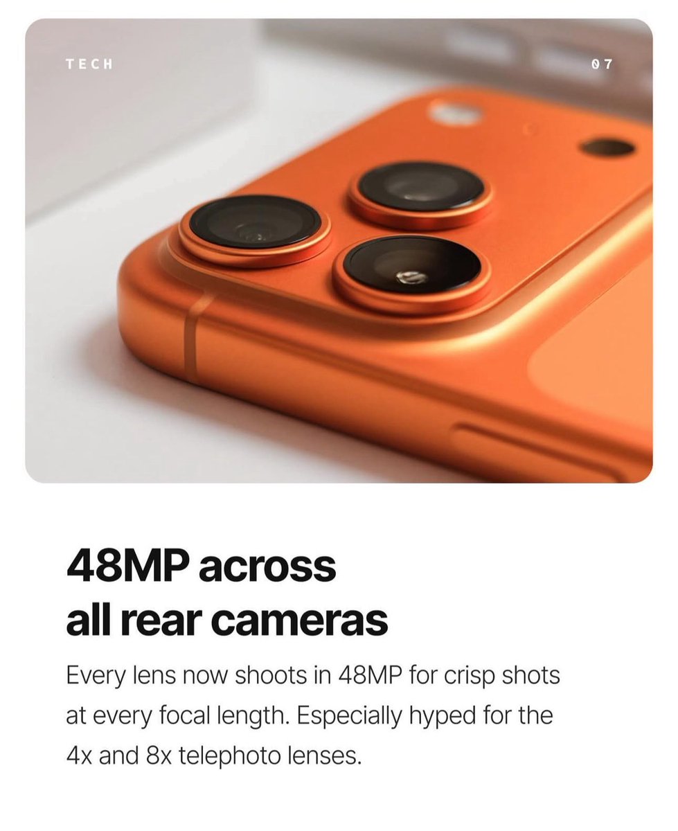 karankkfox's tweet image. New features iphone 17 pro 🍊 

Credit Unknown: If anyone found this to belong to anyone Dm For credit or removal post