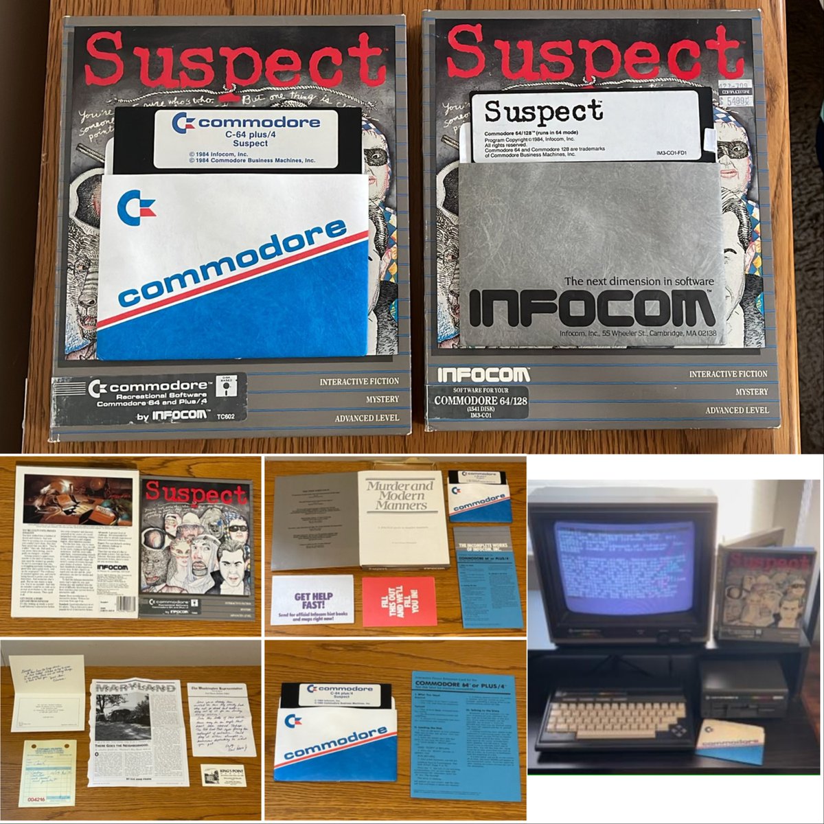 Suspect was released 41 years ago today on Oct 5, 1984. Written by Dave Lebling. It was Infocom's 15th game. You are a reporter who was framed for a murder while attending a Halloween party. You must discover who did this to you and fast. #Commodore #C64 #Commodore64 #Infocom