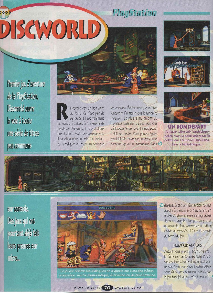 AllmightoFranky's tweet photo. On continue avec #Discworld,le monde de Terry Pratchett adapté en point n clik,#AceCombat et #JumpingFlash!! 5/7 https://t.co/IWxt3Un9wz