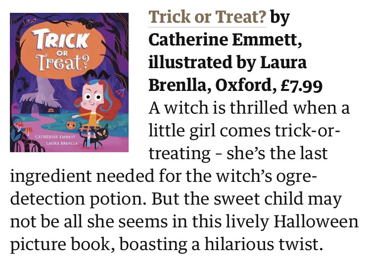 Halloween is coming! It's time to get spooky with 'Trick or Treat?'!  As reviewed in The Guardian!