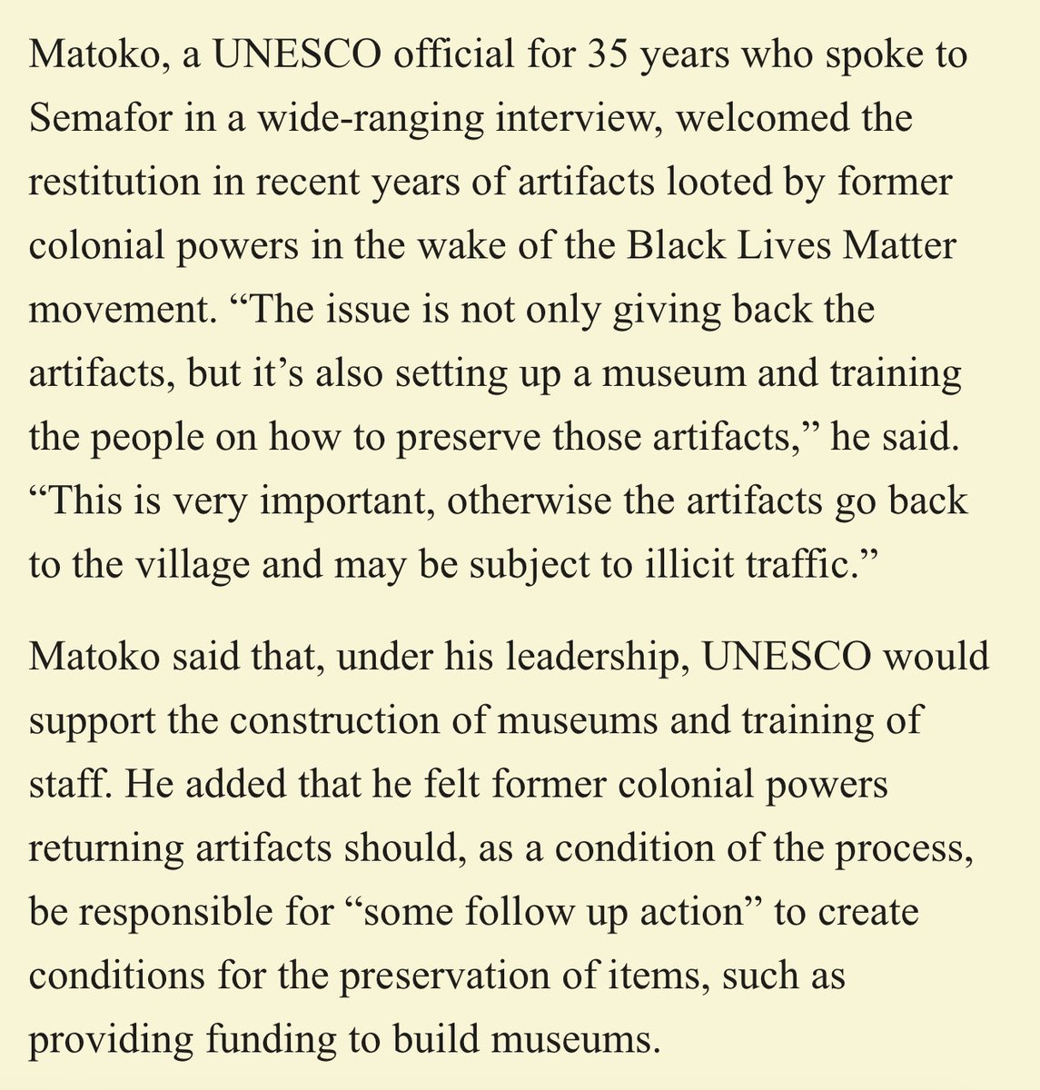 Firmin Edouard Matoko tweet media