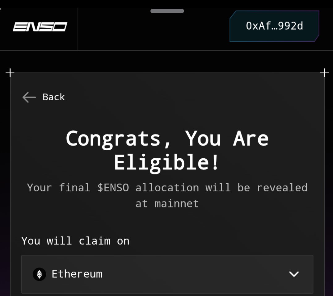 Saleemmisau123's tweet photo. Day 14🔥, Preaching Harder About @EnsoBuild
GM CT 🫡,
Pre-registration for the $ENSO launch is officially live!
@EnsoBuild is already powering 145+ projects as a trusted infrastructure partner, helping to build the backbone of the next generation of Web3 applications.
By staking early, you’re not just earning rewards,you’re actively strengthening the network that will power the future of decentralized apps.
Why pre-stake?
→ Earn validator rewards with competitive APY
→ Lock in your spot ahead of the Token Generation Event (TGE)
Pre-registration closes on Oct 12th, 2025 at 3 PM UTC. Don’t miss out!
→ Pre-stake $ENSO today
https://t.co/0Z2BG0xNae
Need a step-by-step guide? We’ve got you covered:
→ Enso Pre-Stake Guide
https://t.co/bV1xOOIyM4