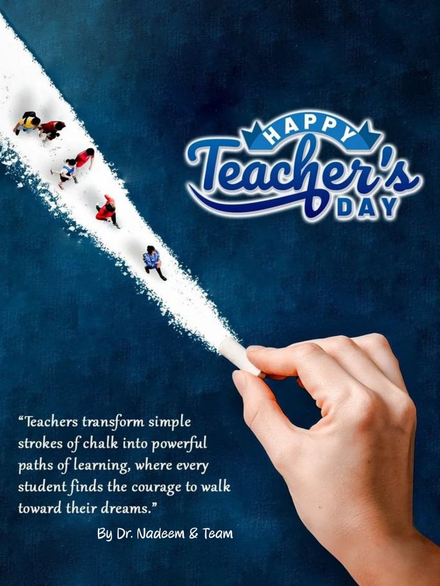 Goalhunter_7's tweet photo. "Happy Teachers' Day to all the amazing educators out there! Your dedication, passion, and commitment to shaping young minds are truly appreciated. Thank you for being the guiding lights in the journey of knowledge! #TeachersDay #Pakistan #Education" https://t.co/sttMRfRewu
